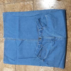 Women's long denim skirt size 10